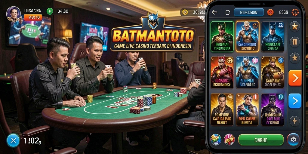 Tampilan gameplay Live Casino yang menarik dari BATMANTOTO.