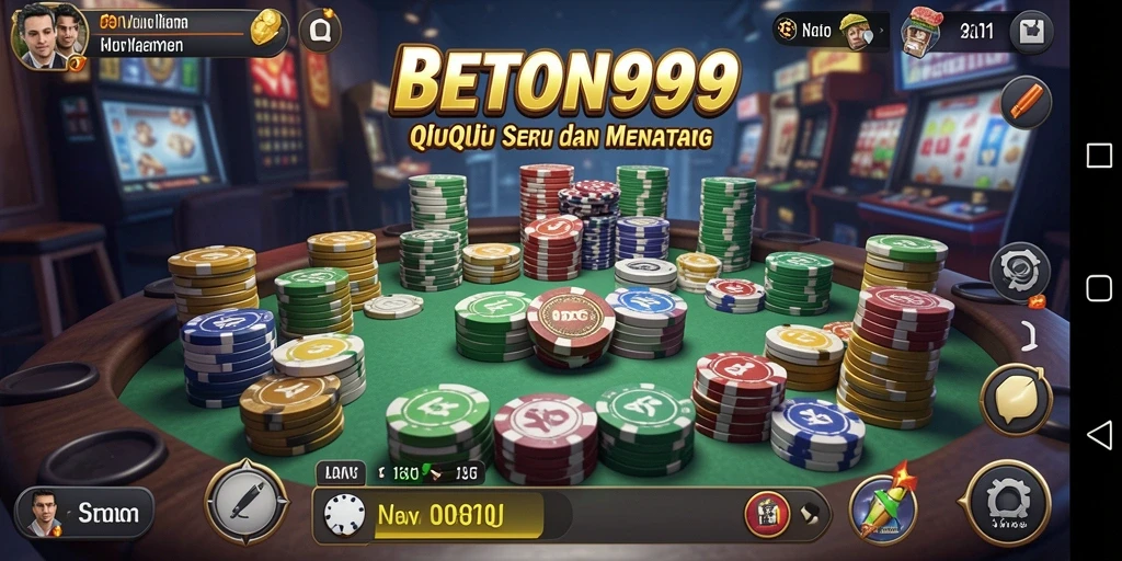Tampilan gameplay QiuQiu yang mendebarkan di BETON999.