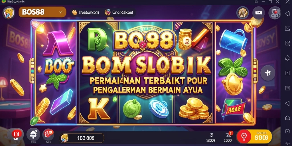 Tampilan gameplay Slot yang menegangkan dan seru di BOS88.