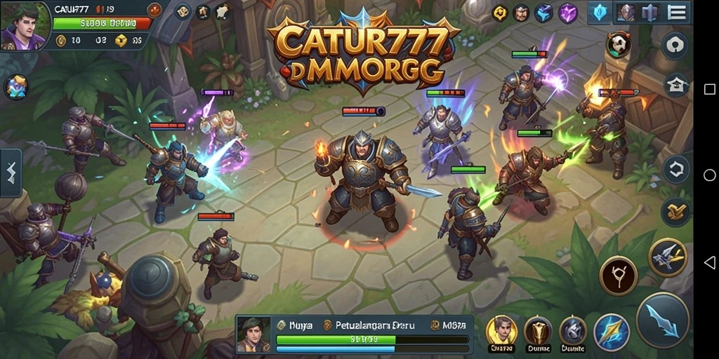 Tampilan gameplay menakjubkan dari CATUR777 dengan aksi petualangan seru.