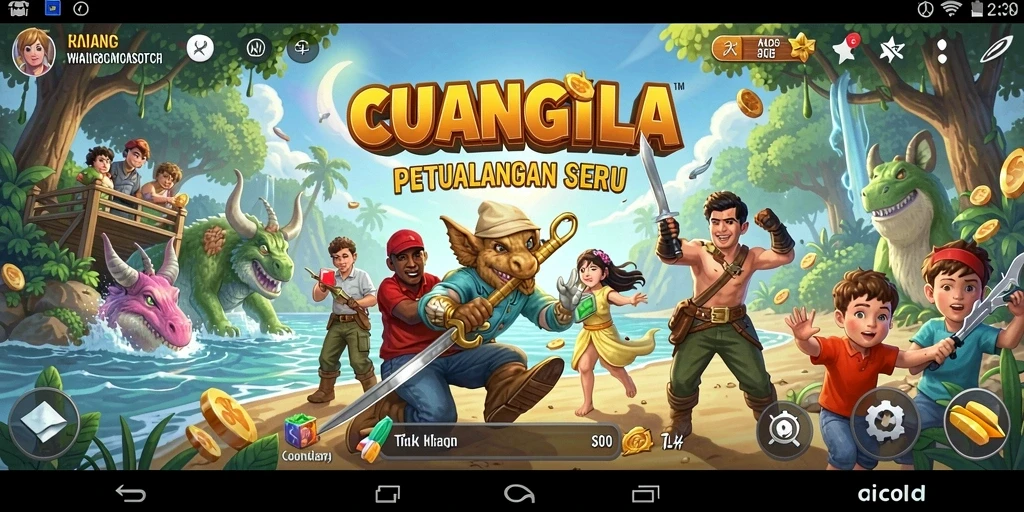 Screenshot gameplay CUANGILA menampilkan aksi petualangan yang menegangkan dan mendebarkan.