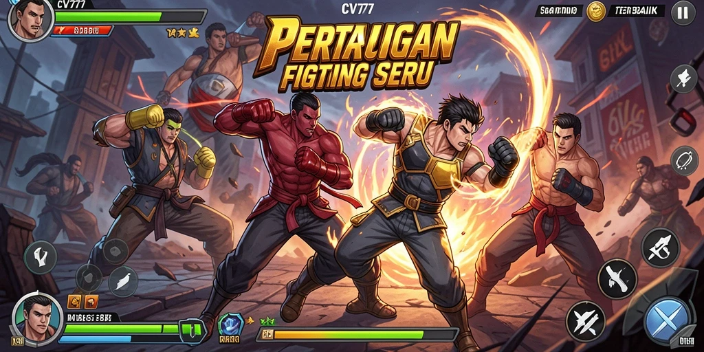 Tangkapan layar gameplay <strong>CV777</strong> menunjukkan pertarungan menegangkan antar karakter.
