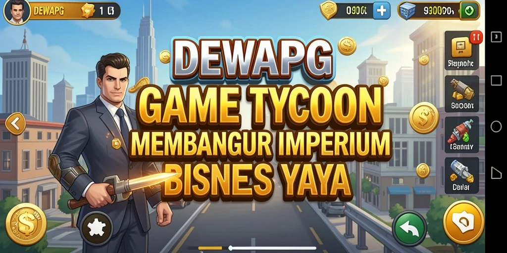 Tampilan gameplay DEWAPG yang menampilkan aksi Tycoon yang menarik.