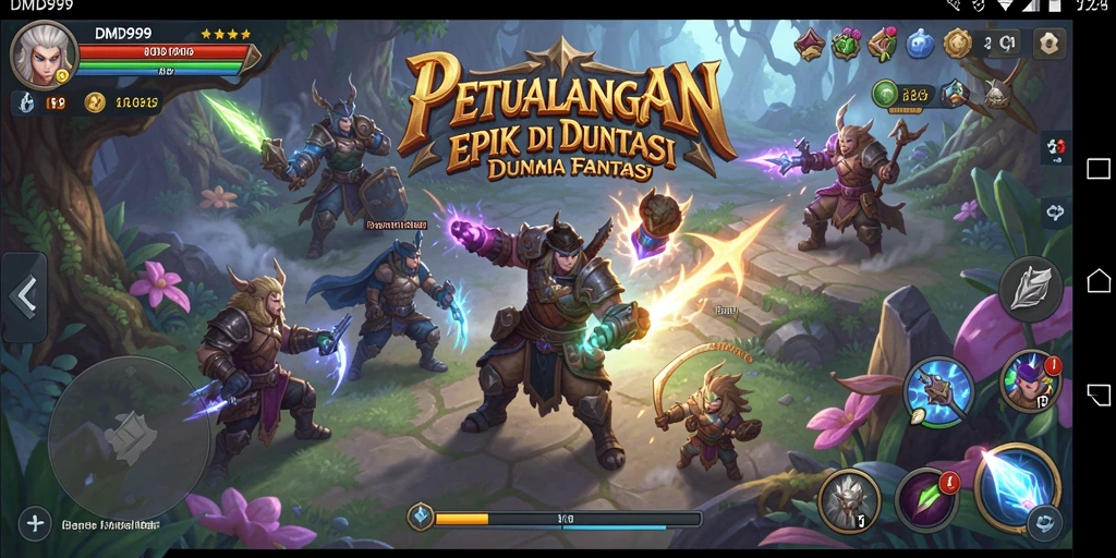 Tampilan gameplay DMD999 yang menakjubkan dalam petualangan RPG.