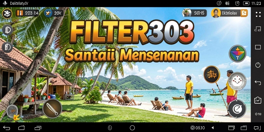 Tangkapan layar menampilkan karakter dan dunia menarik dari FILTER303.