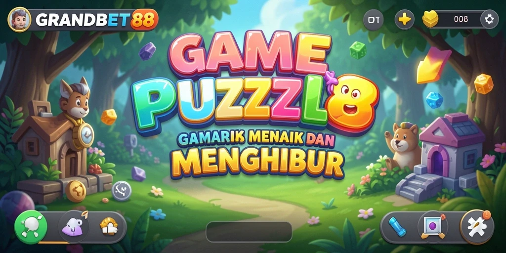 Tampilan gameplay seru dari GRANDBET88 dengan berbagai puzzle menantang.