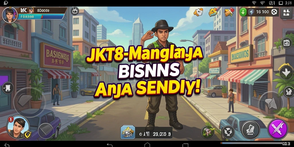 Tampilan permainan JKT8 dengan grafis Tycoon yang menarik.