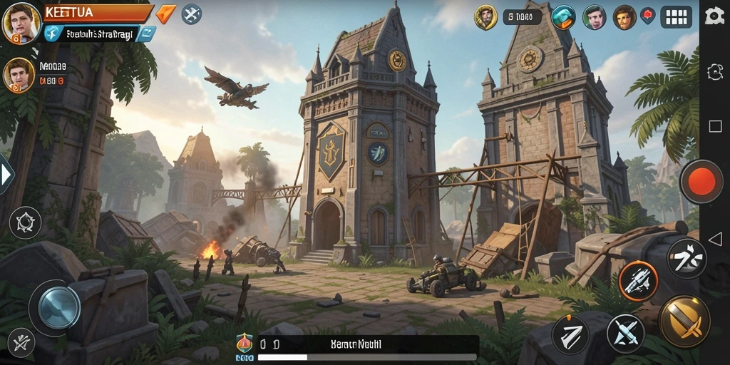 Screenshot gameplay KETUA di Tower Defense yang seru.