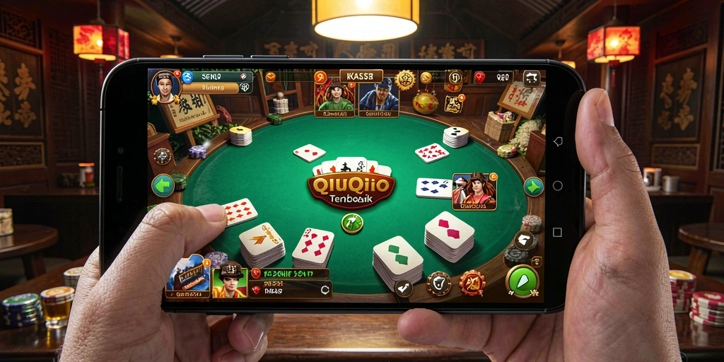 Screenshot gameplay KOKITOTO menunjukkan momen seru bermain QiuQiu.