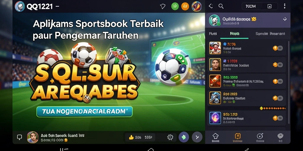 Tampilan screenshot gameplay Sportsbook aplikasi QQ1221.