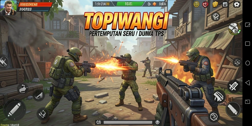 Tangkapan layar game TPS menunjukkan aksi menegangkan di medan perang.