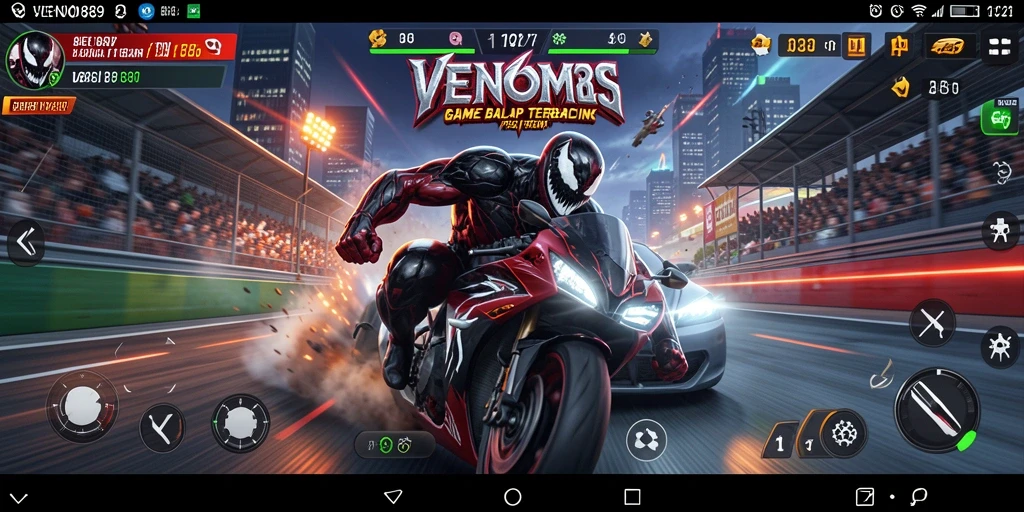 Gameplay Racing yang seru dan mendebarkan di VENOM889.